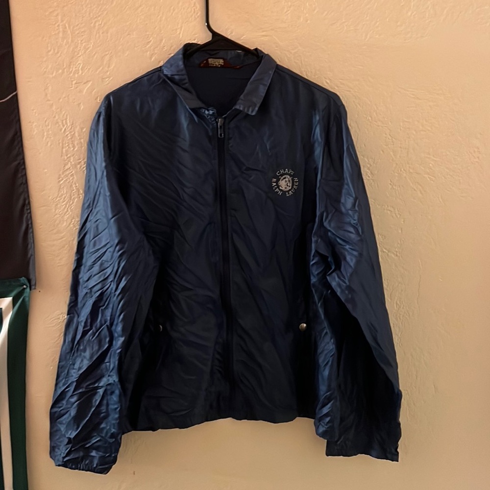 Vintage 80s 90s chaps Ralph Lauren windbreaker coaches jacket L